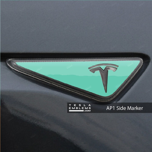 KPMF Satin Spearmint Tesla AP1 Side Marker Wrap (2pcs)