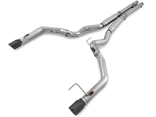 AWE Tuning Track Edition Cat-back Exhaust for S550 Mustang GT - Diamond Black Tips 3020-33030