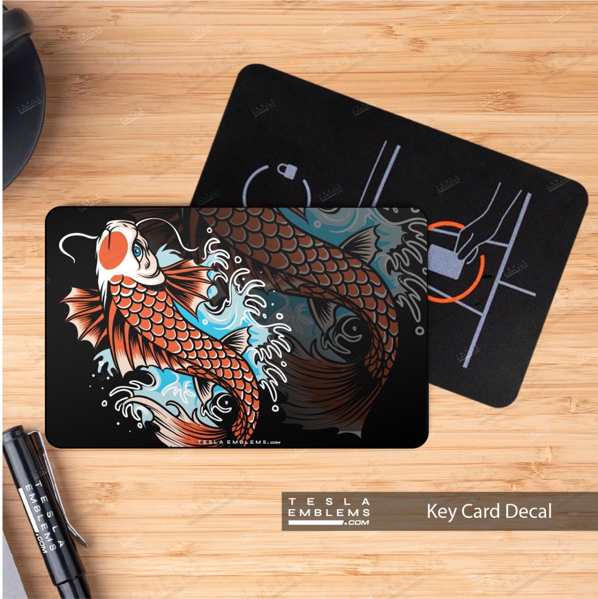 Koi Tattoo Art NFC Keycard Decal