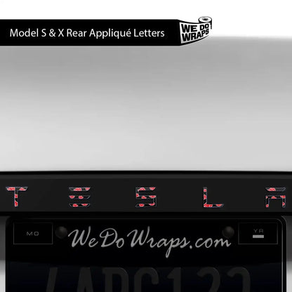Kumo Clouds Tesla Emblem Decals (Front + Back) | Model S