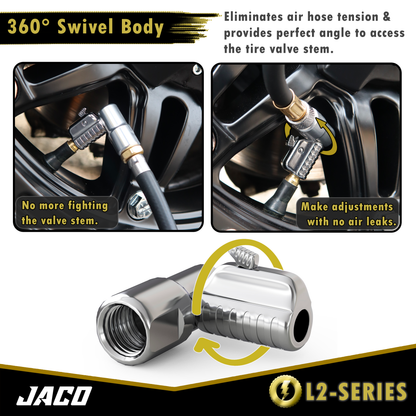 Lightning™ L2 Quick-Connect Tire Air Chuck - 1/4" F-NPT