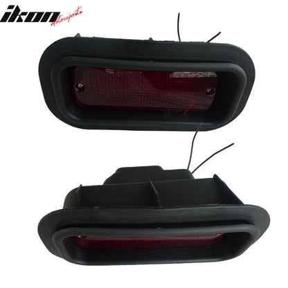 JDM EDM Rear Bumper Diffuser Light Brake Lamp Red Lens Acuraintegra