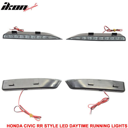 Fits 06-11 Civic Mugen RR Front Bumper & Daytime Running Fog Lamp
