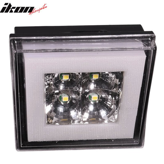 Universal Square Clear LED Rear Tail 3RD Brake Lights Stop Safety Lamp