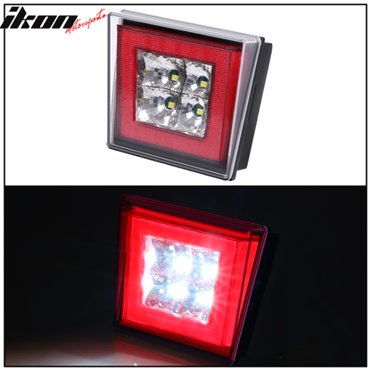 Universa Square Red LED Rear Tail Third 3RD Brake Lights