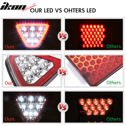 Universal Triangle LED Rear Tail 3RD Brake Light Safety Lamp
