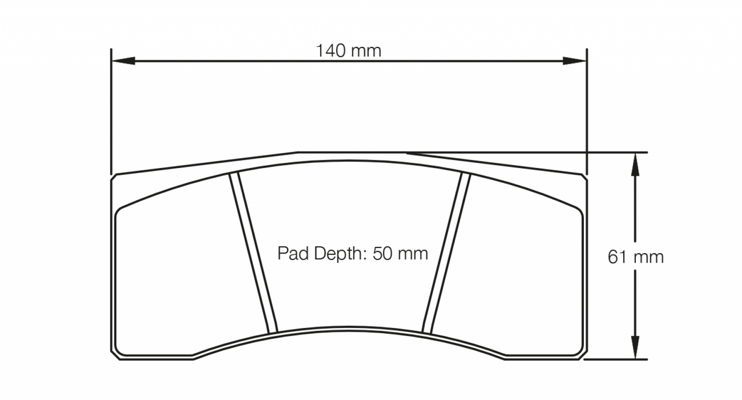 PAGID Racing Pagid Racing 1616 RST3 Compound Brake Pads 1616-RST3