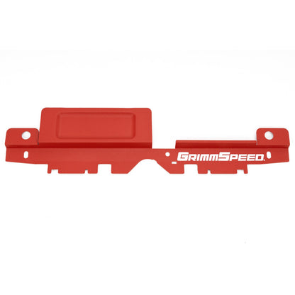 GrimmSpeed Radiator Shroud w/ Tool Tray - Red - 2003-09 Subaru Legacy, 2003-09 Subaru Outback GRM096032