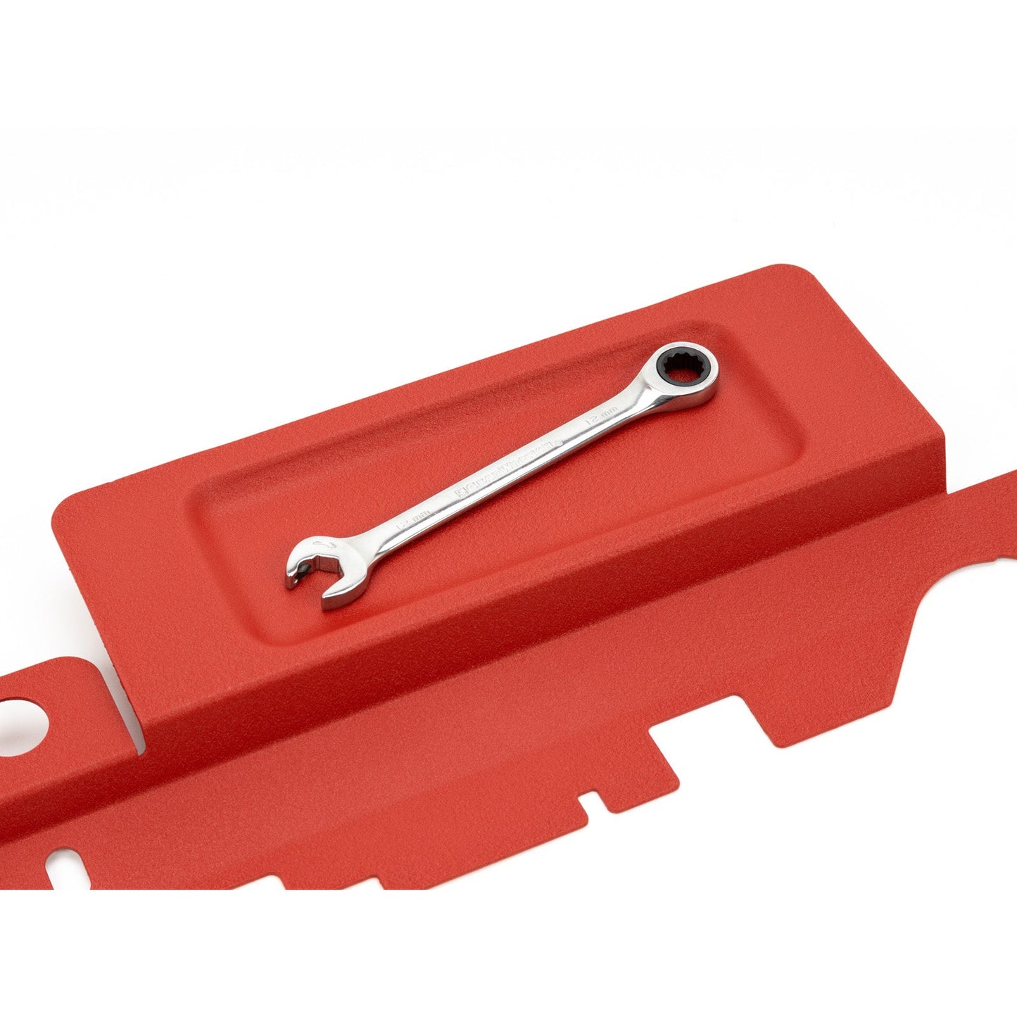 GrimmSpeed Radiator Shroud w/ Tool Tray - Red - 2003-09 Subaru Legacy, 2003-09 Subaru Outback GRM096032