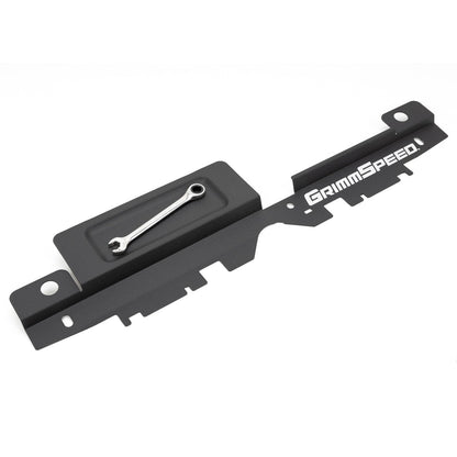 GrimmSpeed Radiator Shroud w/ Tool Tray - Black - 2003-09 Subaru Legacy, 2003-09 Subaru Outback GRM096030