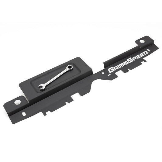 GrimmSpeed Radiator Shroud w/ Tool Tray - Black - 2003-09 Subaru Legacy, 2003-09 Subaru Outback GRM096030