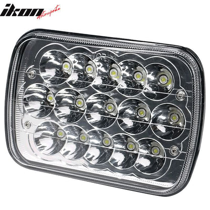 7in x 6in Full LED Sealed Beam Square Projector Headlight Clear Lens