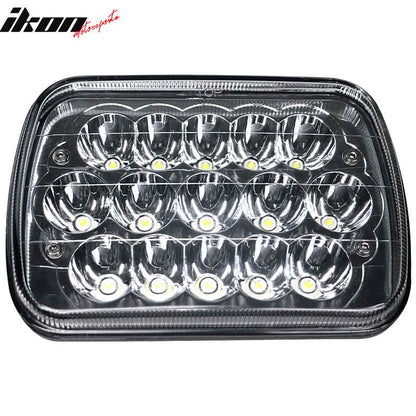 7in x 6in Full LED Sealed Beam Square Projector Headlight Clear Lens