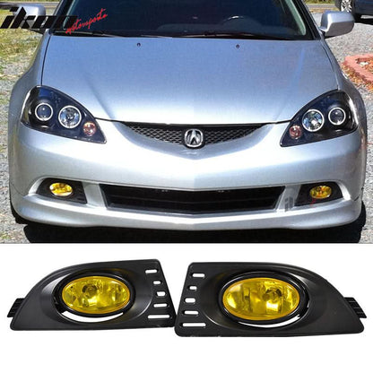 2005-2007Â Acura RSX Yellow Lens Bumper Fog Lights Lamps RH LH Driving