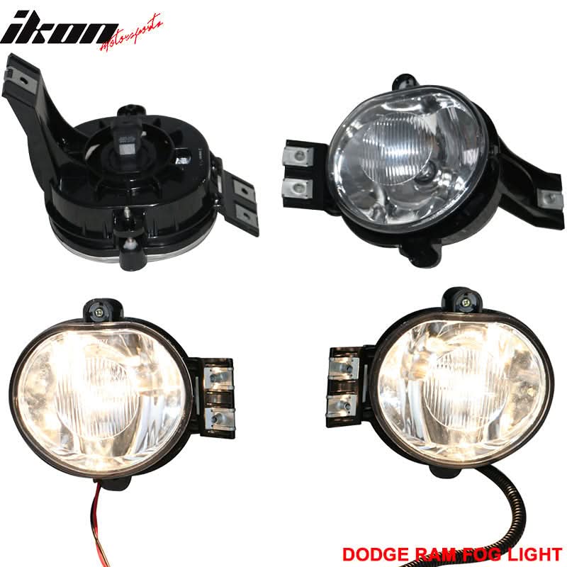 Fits 03-08 Ram Fog Lamp Fog Light Wiring Kit Bulb 9006(HB4) 12V 55W