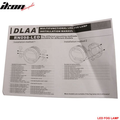 2005-2009 Ford Mustang Clear Lens Front Fog Lights Lamp W/Wire Harness