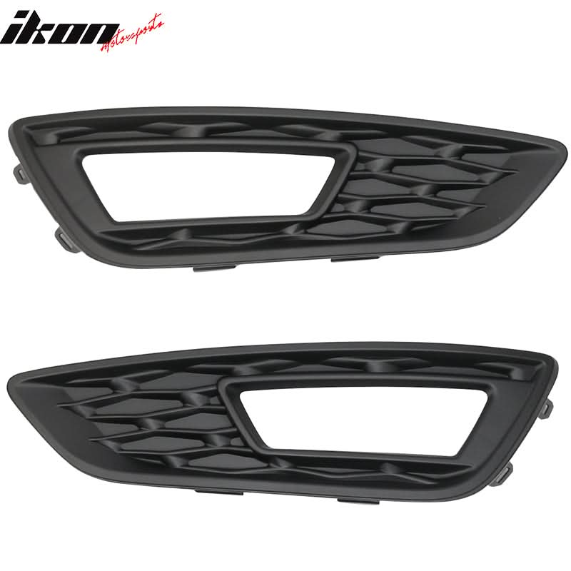 Fits 15-17 Focus Pair Front Fog Light Lamps Bezels - Sport SE Version