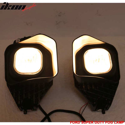 Fits 11-16 F250 F350 F450 F550 Fog Light Lamp Switch Wiring Bulb Kit