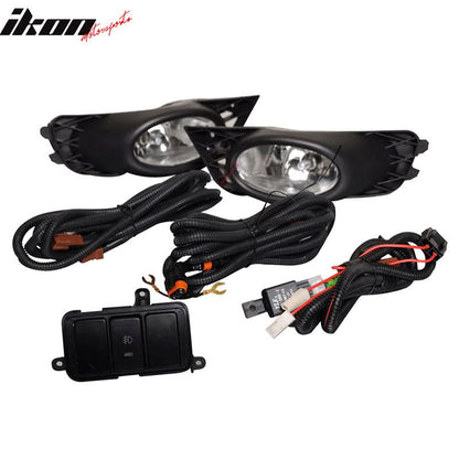 Fits 09-11 Honda Civic Sedan Clear Lens Fog Lights WithSwitch OE Pair