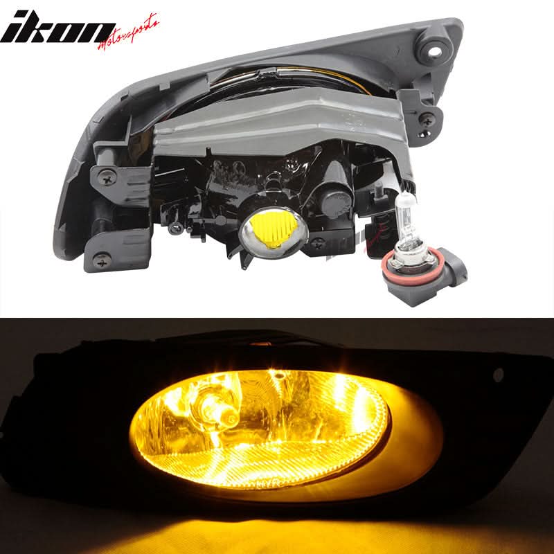 2012 Honda Civic 4Door OE-Style Yellow Fog Lights Driving Lamp Switch