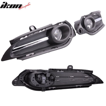 Fits 16-18 Honda HRV Front Fog Light Lamp + Switch Wiring Kit Clear
