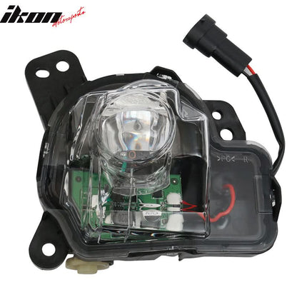 Fits 16-17 Mazda 6 Front Fog Light Lamps LED Clear Lens w/ Trim 2PC
