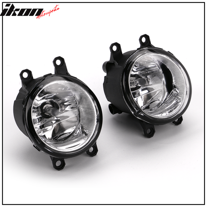 2017-2018 Toyota Sienna Black Housing With Clear Lens Fog Light ABS