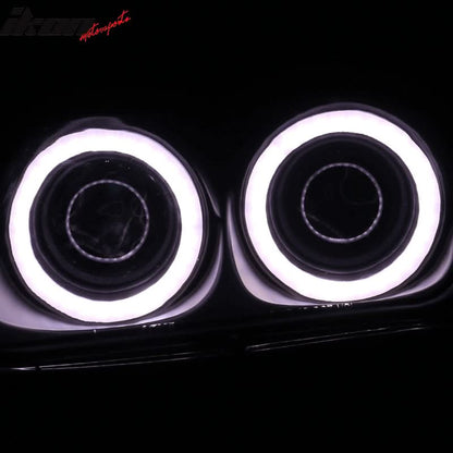 1997-2003 Corvette C5 Headlight Projector Dual LED Halo Rim HID 6000K