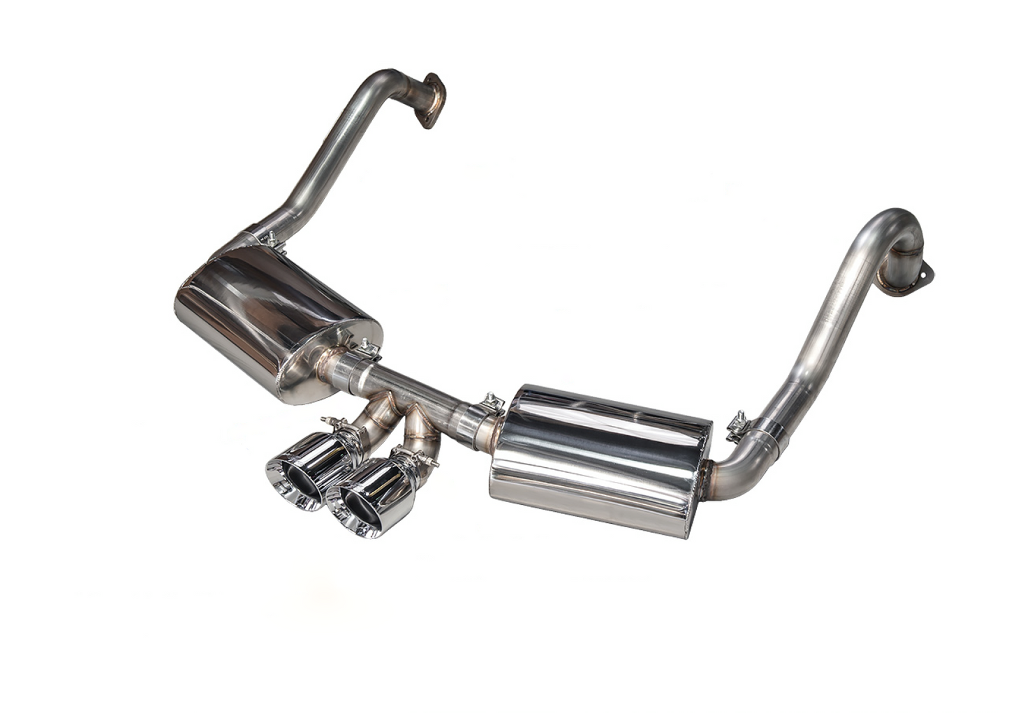 AWE Tuning Performance Exhaust System for Porsche 981 - With Chrome Silver Tips 3010-32020