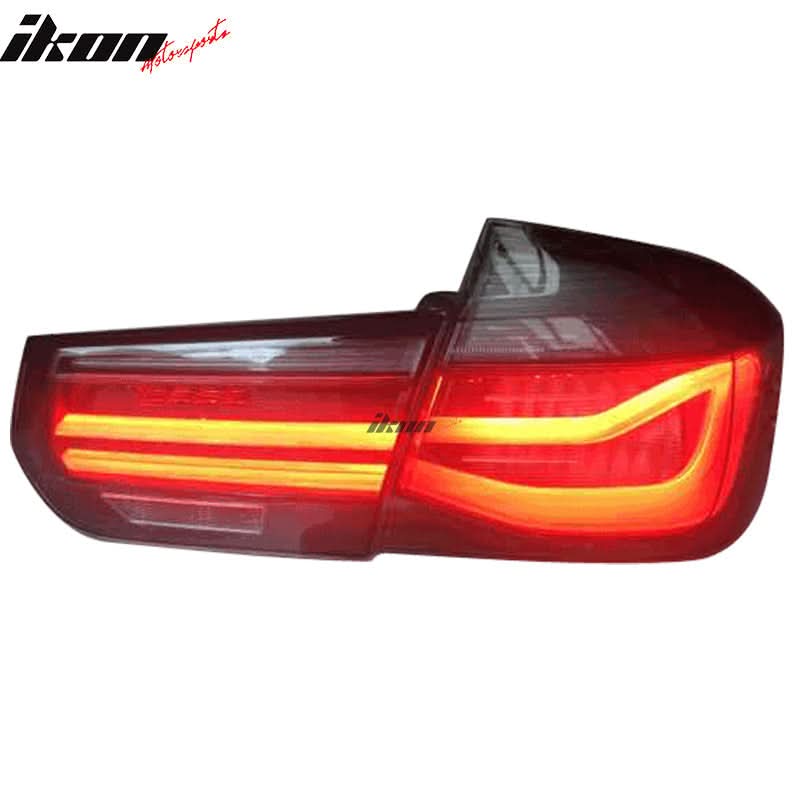 Fits 16-18 BMW F30 M3 LCI Black Lines Rear Tail Lights s
