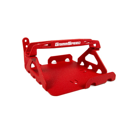 GrimmSpeed Lightweight Battery Mount Kit - Red - 2008-21 Subaru WRX, 2008-21 Subaru STI GRM121034