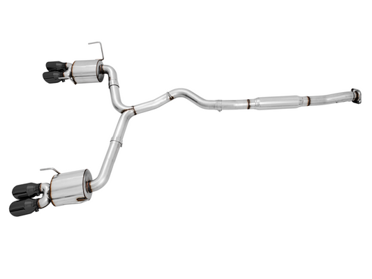 AWE Tuning Touring Edition Exhaust for 2015 VA WRX Sedan - Diamond Black Quad Tips (102mm) 3015-43102