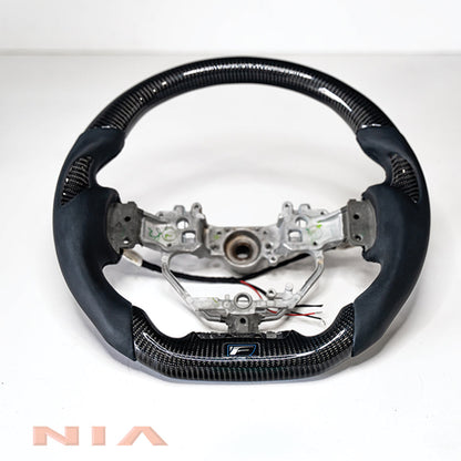 NIA Lexus IS 2014-2016 Carbon Fiber Steering Wheel With Inserts IS14-STW-CFINSRT