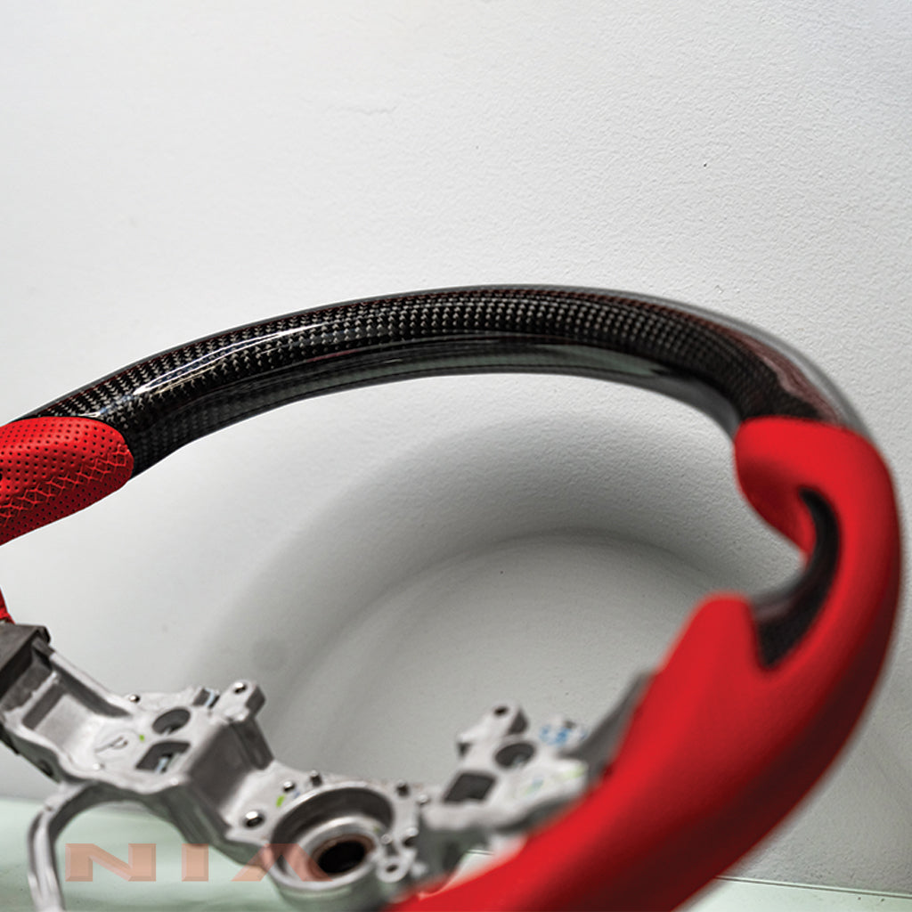NIA Lexus IS 2014-2016 Carbon Fiber Steering Wheel With Inserts IS14-STW-CFINSRT