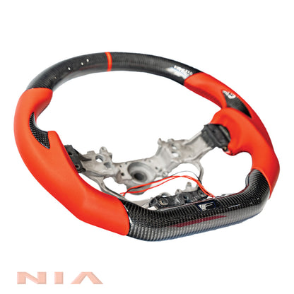 NIA Lexus IS 2021-2024 Carbon Fiber Steering Wheel With Inserts IS21-STW-CFINSRT