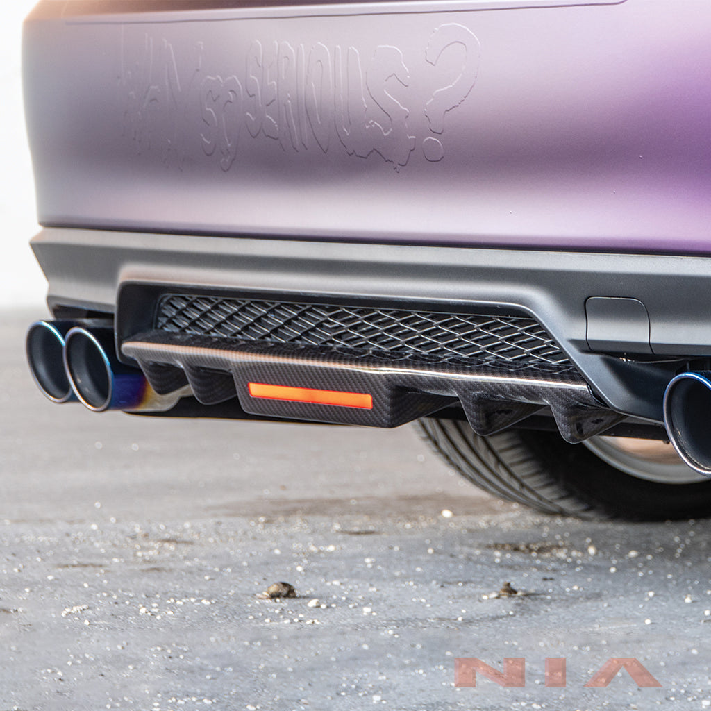 NIA Lexus IS (F-Sport) Diffuser Bumper Extension w. brake light 2017-2020 IS17-RD