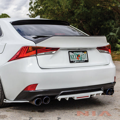 Lexus IS F-Sport NIA rear lip bumper extension Diffuser bodykit 2017-2020 in ABS