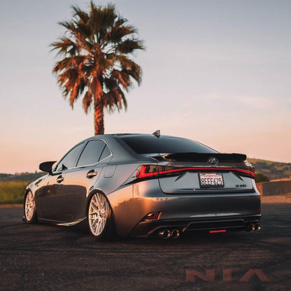Lexus IS F-Sport NIA rear lip bumper extension Diffuser bodykit 2017-2020 in ABS