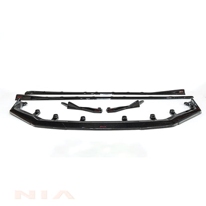 Lexus IS 500 NIA full splitter lip bodykit 5pcs (front lip, side skirts, rear apron spats) 2022-2025  in ABS or Carbon Fiber