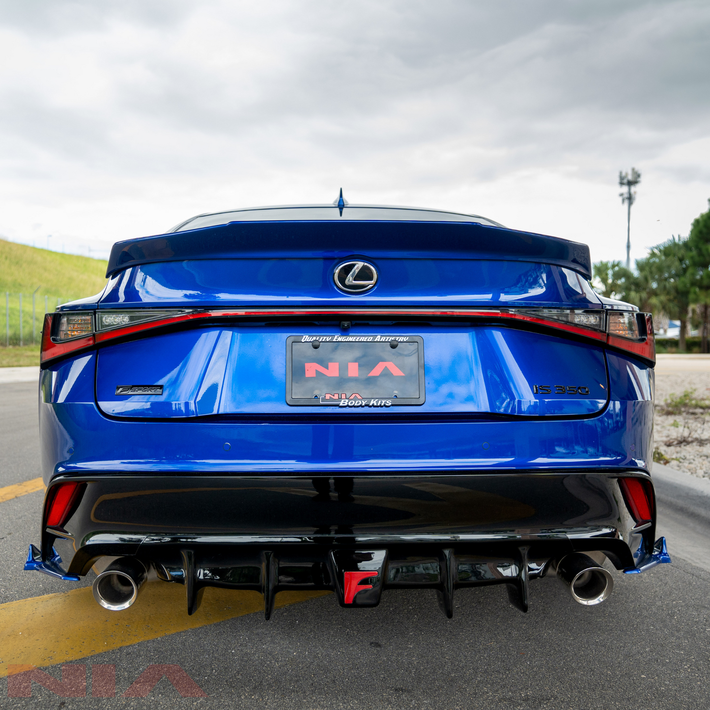 Lexus IS Base Model, F-Sport NIA  Rear ducktail Wing Spoiler V1 2021-2025  in ABS