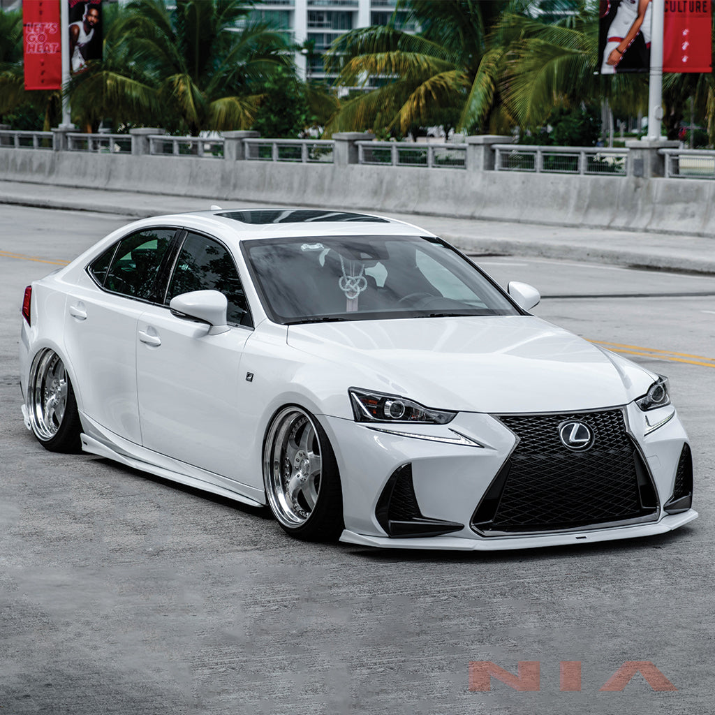 Lexus IS Base Model, F-Sport NIA Front Splitter Lip body kit 2017-2020 in ABS