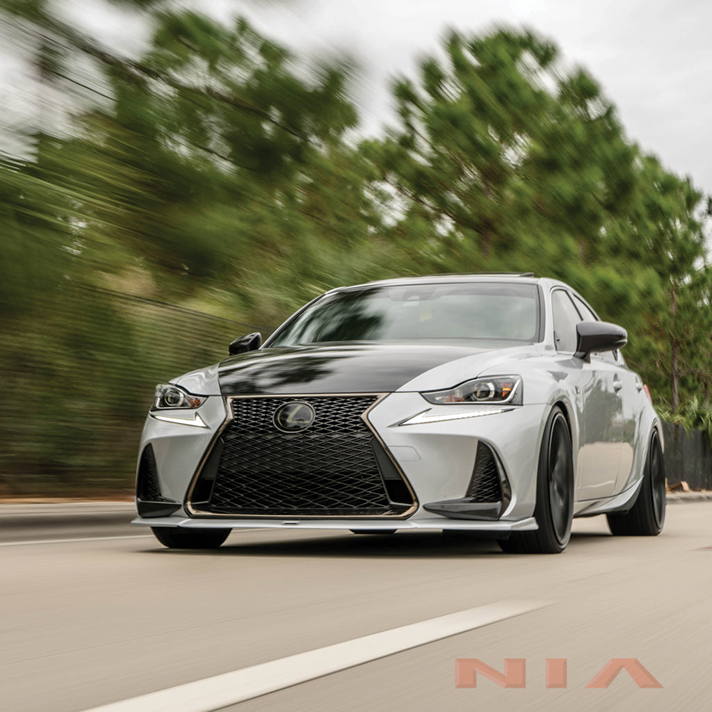 Lexus IS Base Model, F-Sport NIA Front Splitter Lip body kit 2017-2020 in ABS
