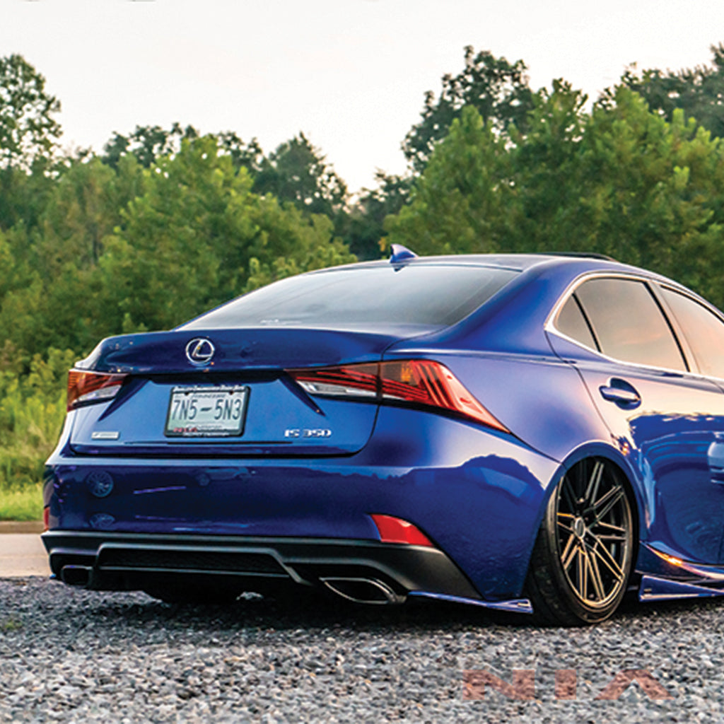 Lexus IS Base Model, F-Sport NIA Rear Lip Spats bodykit  2017-2020 in ABS