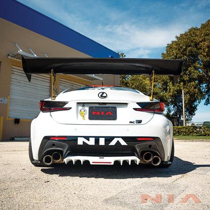 NIA Lexus RC-F NIA Diffuser rear Bumper Extension with brake light (2015-19) RCF15-RD