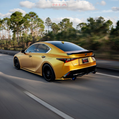 Lexus IS Base Model, F-Sport NIA Rear Lip Spats bodykit  2021-2026 in ABS or Carbon Fiber