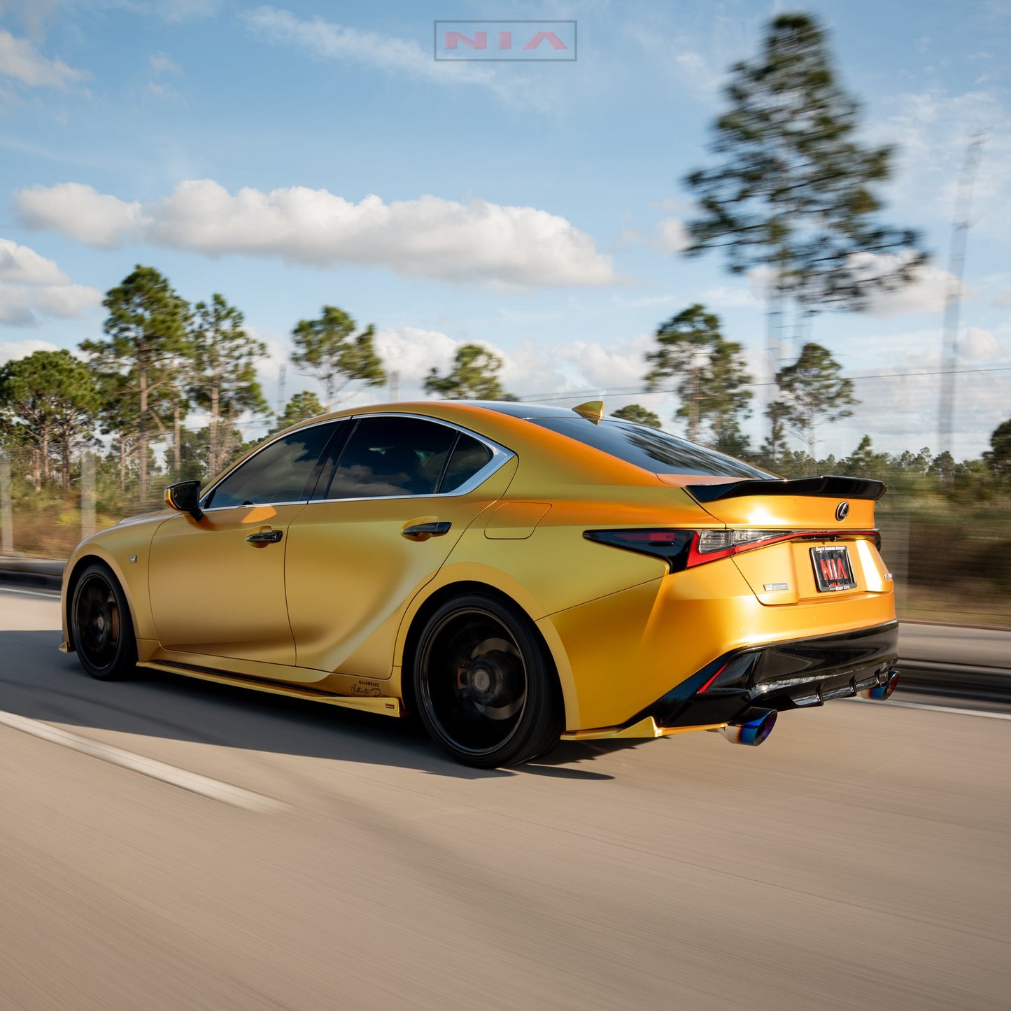 Lexus IS Base Model, F-Sport NIA  Rear ducktail Wing Spoiler V1 2021-2025  in ABS