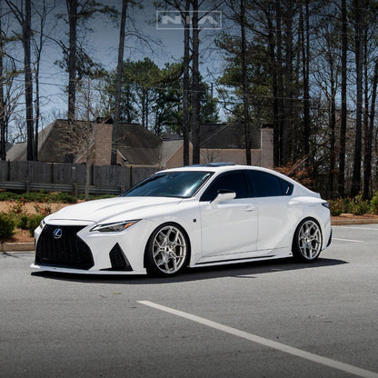 Lexus IS 500 NIA  Full lip Body Kit 6pcs (Front Splitter, Side Skirt Rockers, Rear apron spats, Diffuser Bumper Extension) 2022-2025 in ABS or Carbon Fiber