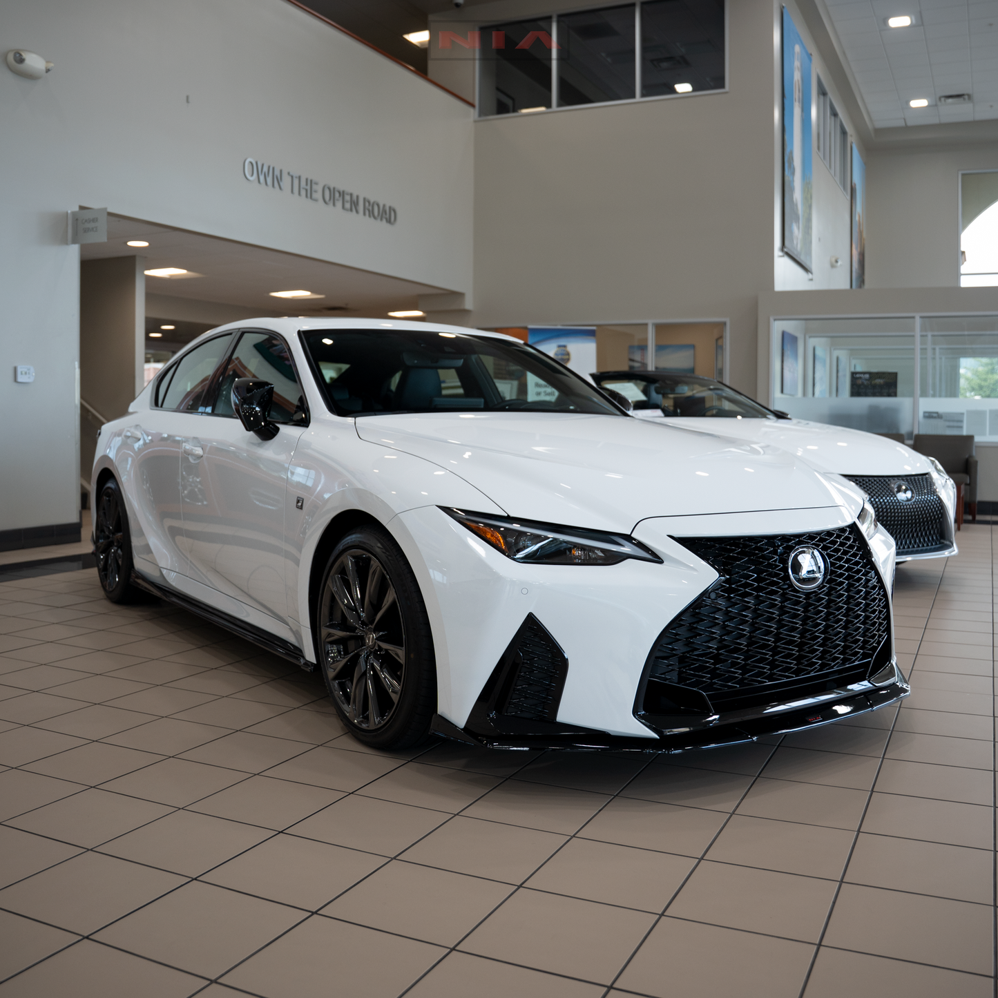 Lexus IS F-Sport NIA front splitter lip bodykit 2021-2025 in ABS or Carbon Fiber