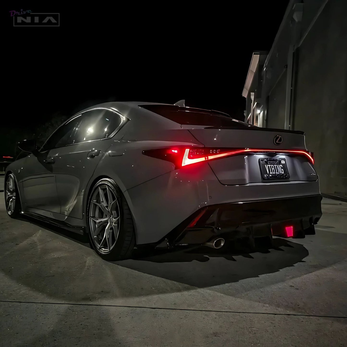 Lexus IS F-Sport NIA  Full lip Body Kit 6pcs (Front Splitter, Side Skirt Rockers, Rear apron spats, Diffuser Bumper Extension) 2021-2025 in ABS or Carbon Fiber