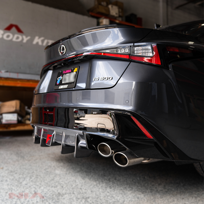 Lexus IS 500 NIA rear lip bumper extension Diffuser bodykit 2022-2025 in ABS or Carbon Fiber